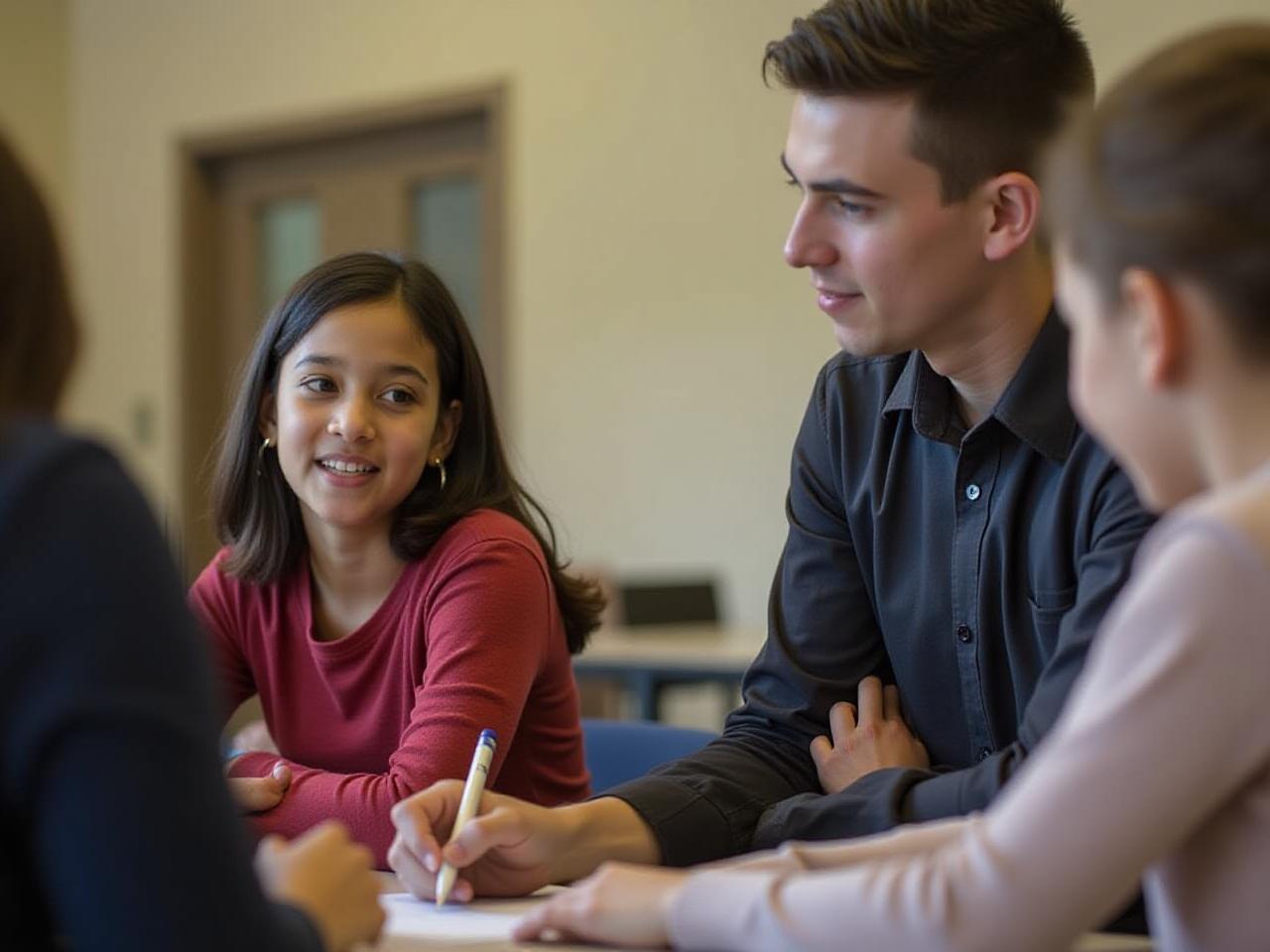 International student receiving guidance and support